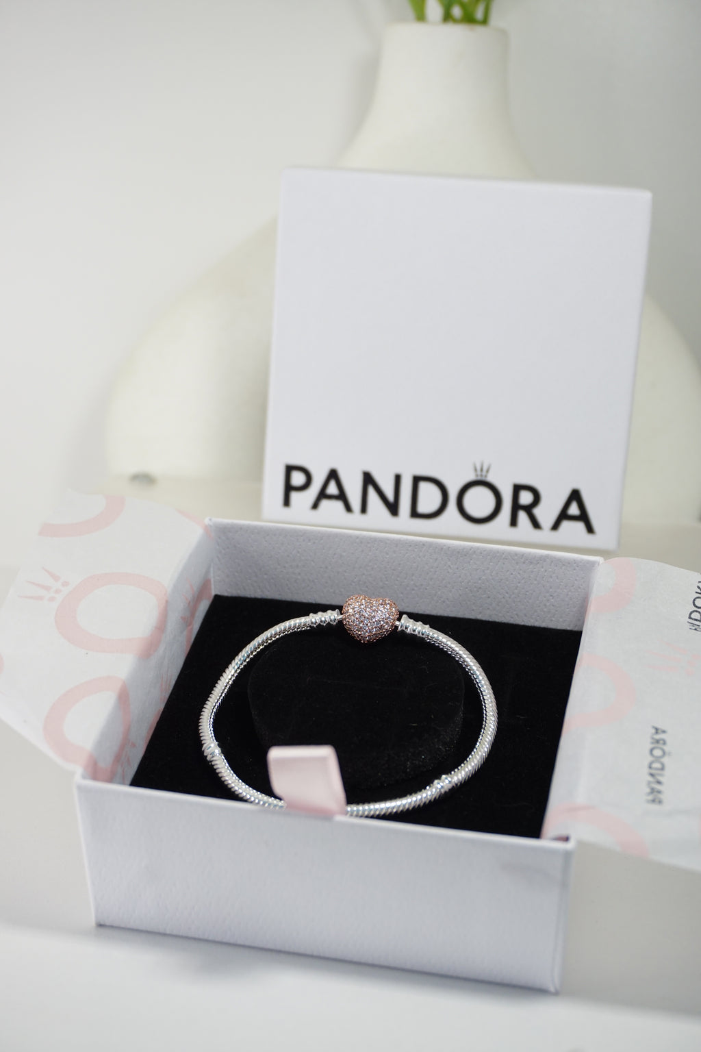 Heart Pave Rose