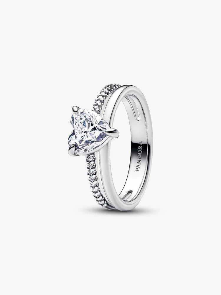 Anillo Doble de Corazon