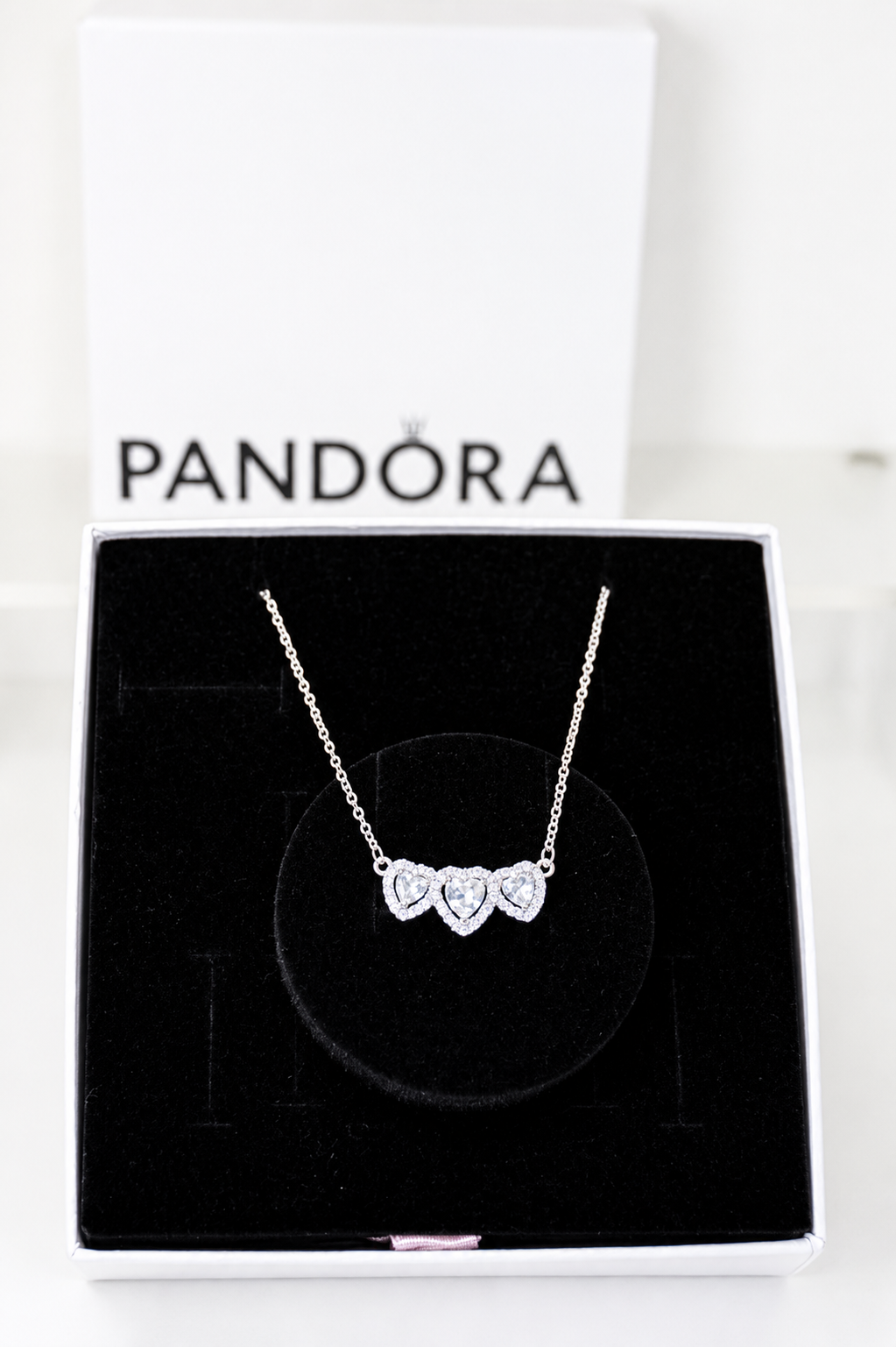 Cadena Corazon Halo Triple