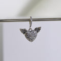 Charm Corazon Angel Blanco