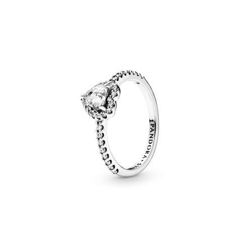 Anillo Elevated Heart Silver