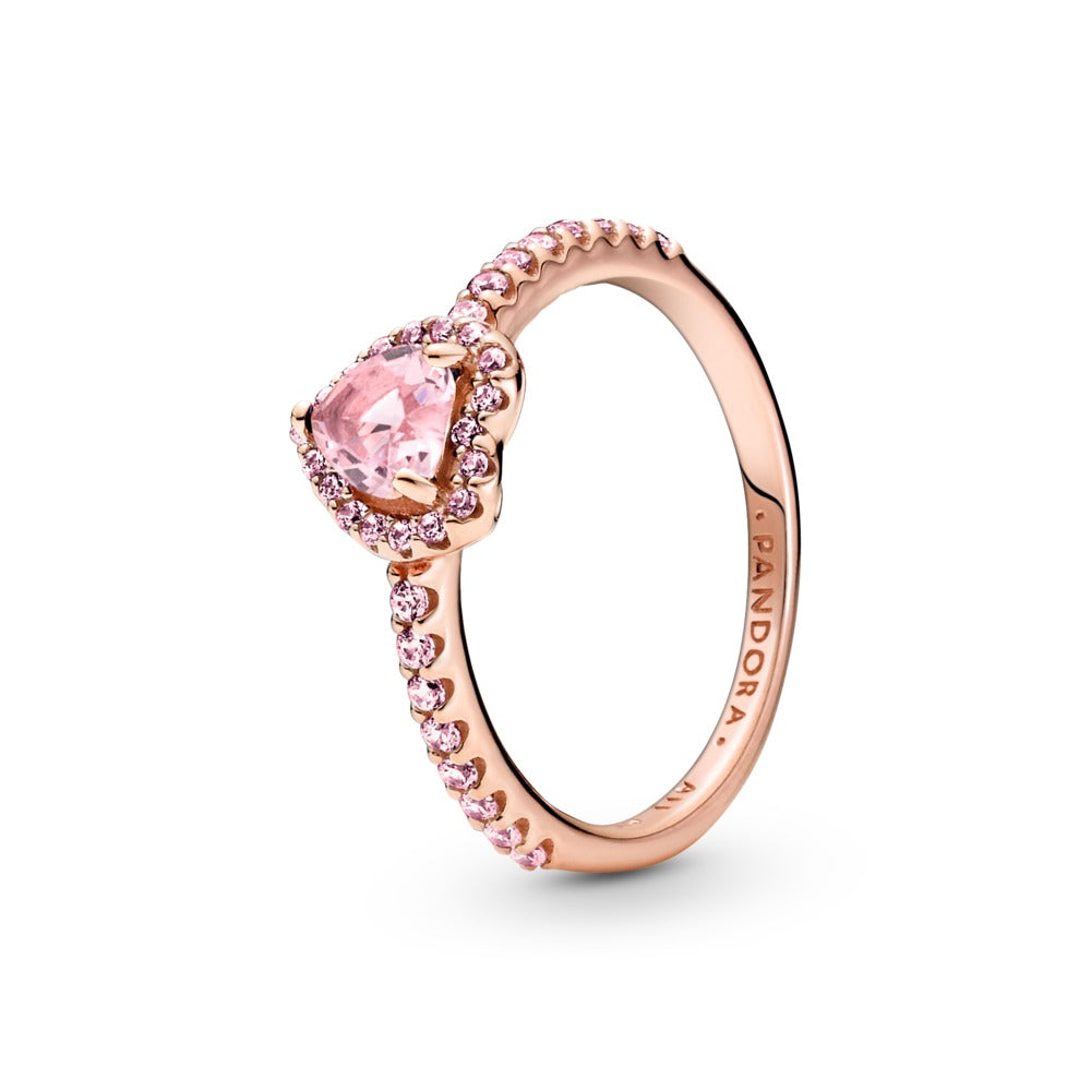Anillo Elevated Heart Rose REP PREMIUM