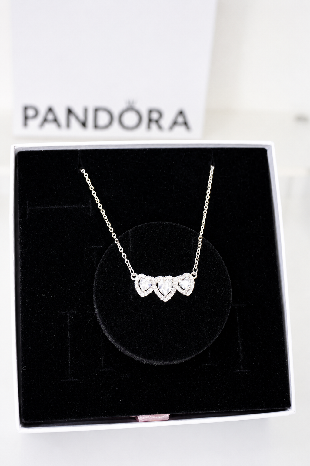 Cadena Corazon Halo Triple