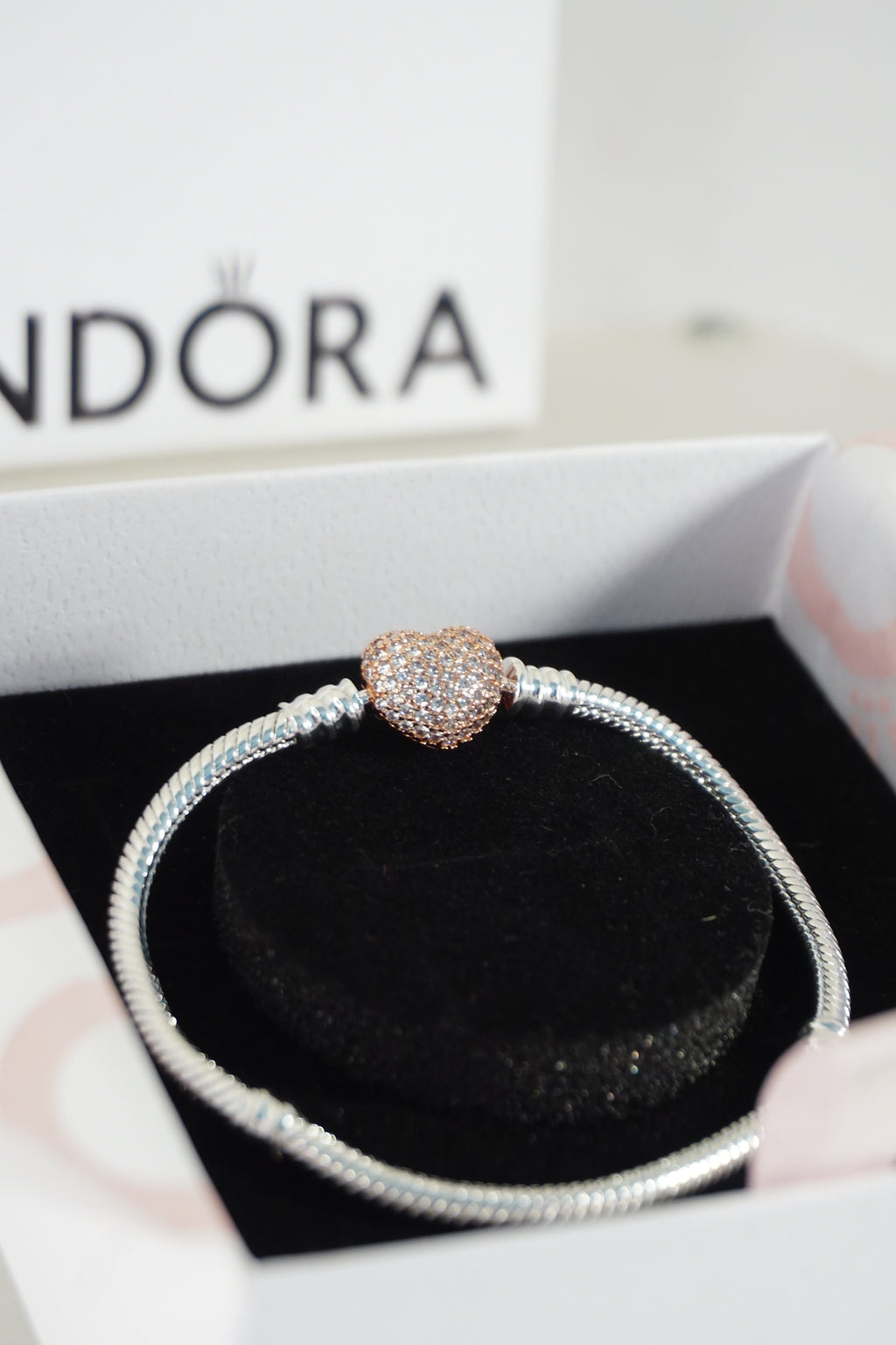 Heart Pave Rose