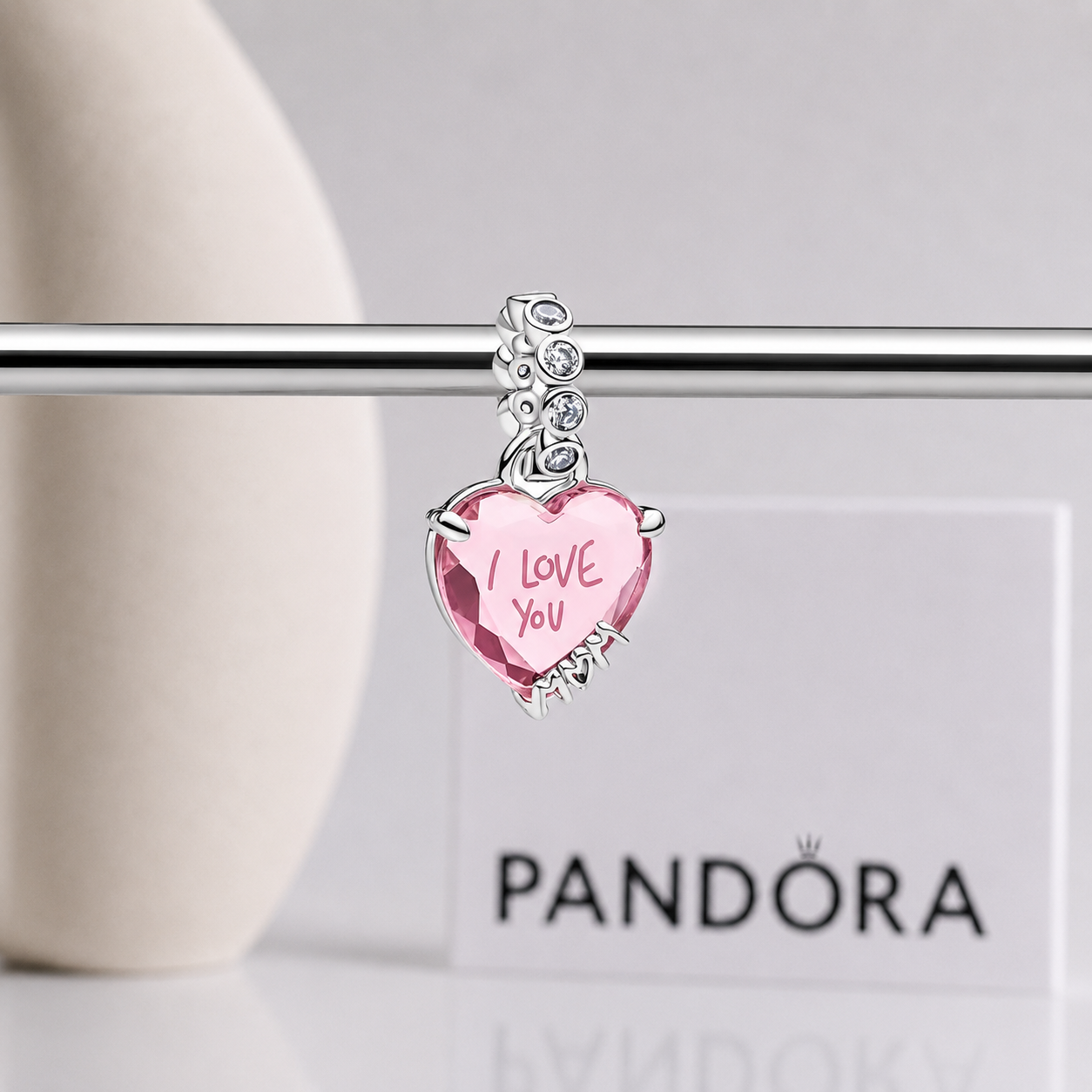 Charm Cristal Corazon I Love You