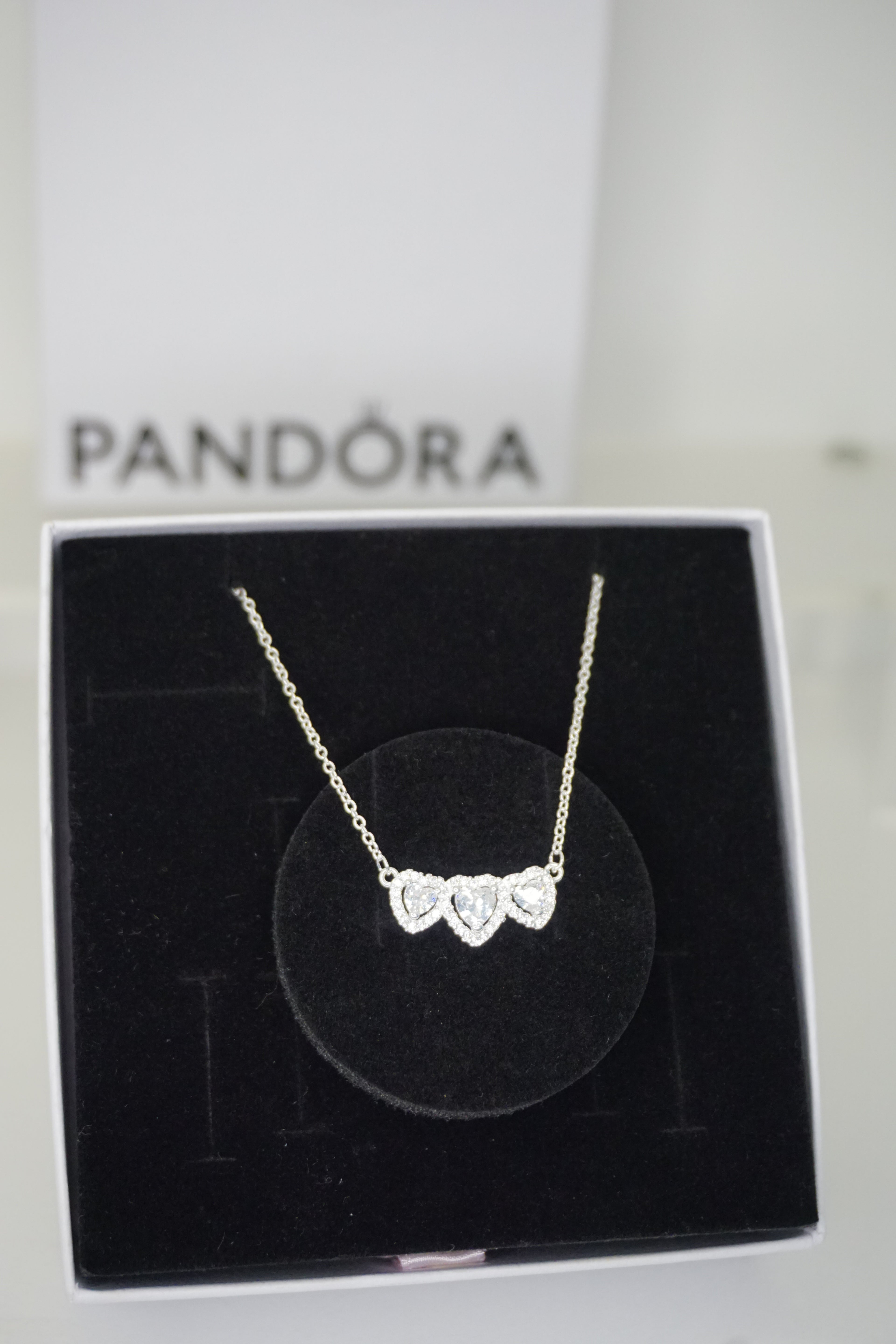 Cadena Corazon Halo Triple
