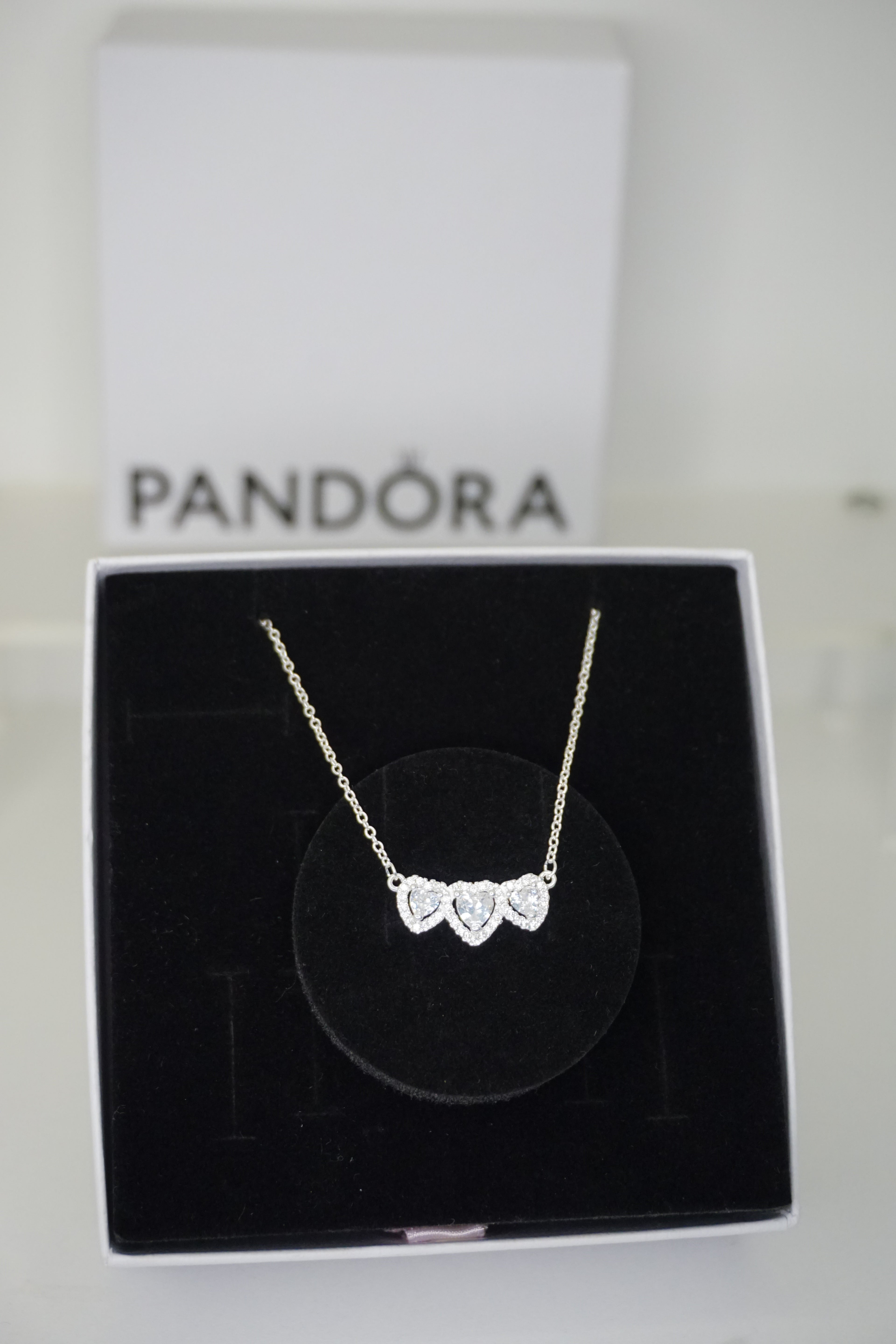 Cadena Corazon Halo Triple
