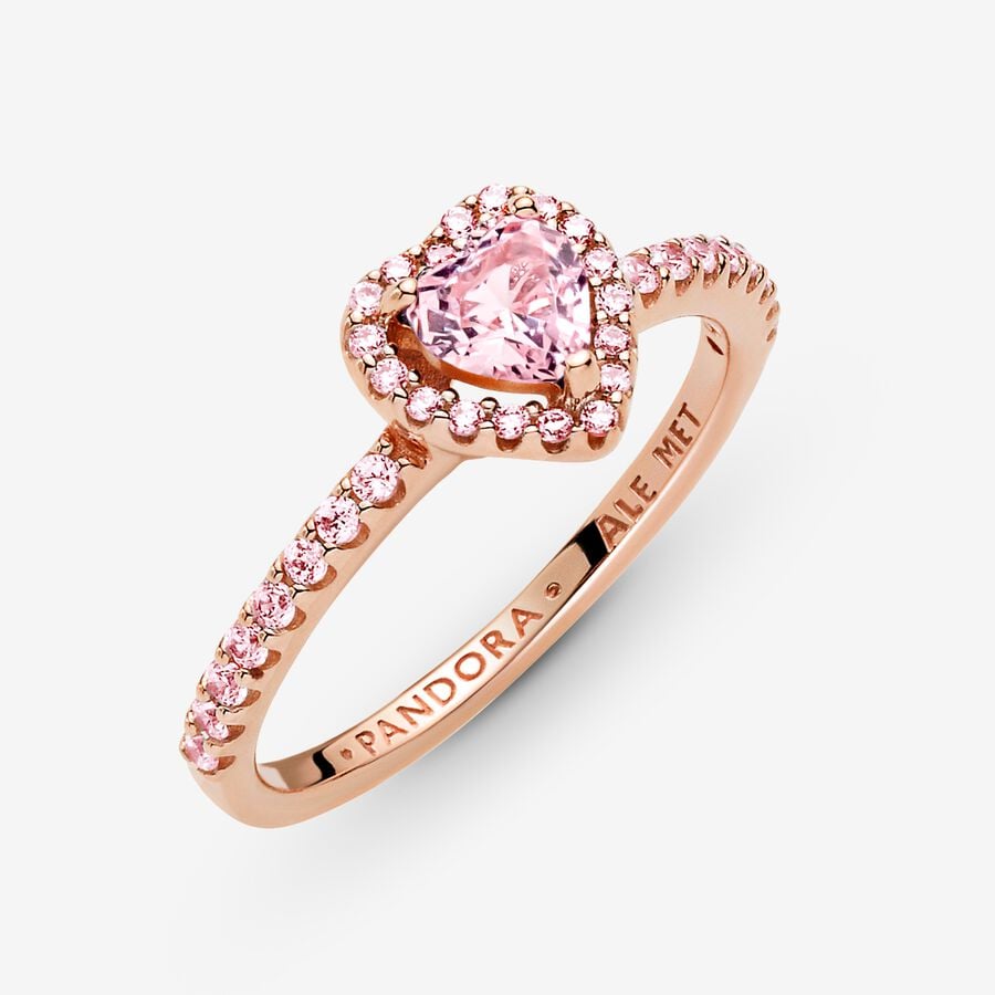 Anillo Elevated Heart Rose REP PREMIUM